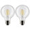 4.5 Watt G25 LED - Clear - Medium Base - 90 CRI - 120 Volt - 2 Pack