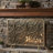 Iron Fireplace Protector, Overlapping Circle Pattern, Single, Gold Stylish Screen, Geometric Overlap, Single Panel, Golden Hue