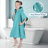 Extli Cotton Terry Cloth Above Knee Kids Unisex Bath Towels with Pockets and Hood-1497496999-1574433261