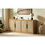 67" 4-Door Sideboard, Style For Living Room, Ideal Displaying Candles And Artwork , Sideboard Bedroom,