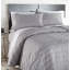 Ensemble de courtepointe en lin gris clair en microfibre à double brossage Southeast Fine Linens Brickyard avec 1 taie décorative simple / simple TG-696799034-696799008