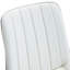 Chaise de salle à manger à coussins de siège allongés (4) - Blanc et noir, structure de pieds en métal pour un soutien robuste en cuir synthétique-657317105