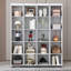 Grand lit escamotable mural avec portes de rangement-179954848