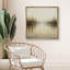 Doux brume lac forêt paysage calme réflexion nature décoration murale pour le salon chambre à coucher encadrée toile chambre à coucher principale œuvre d'art-126447702-126447704