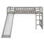 Lit mezzanine simple avec glissoire et échelle