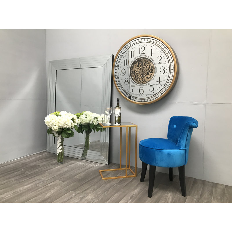 Whitehaven Frame End Table, Grey, Gold