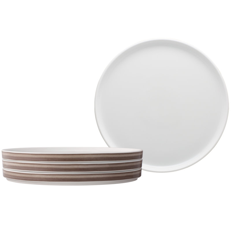 Noritake ColorStax Ombre Stax Dinner Plates, 9-3/4", Umber