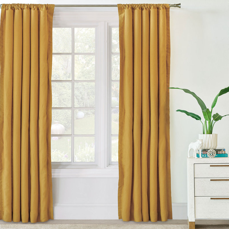Charlie Room Darkening Curtain, 48" W x 120" L