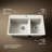 Riverby Top-Mount Large/Medium Double-Bowl Kitchen Sink with Accessories and Single Faucet Hole