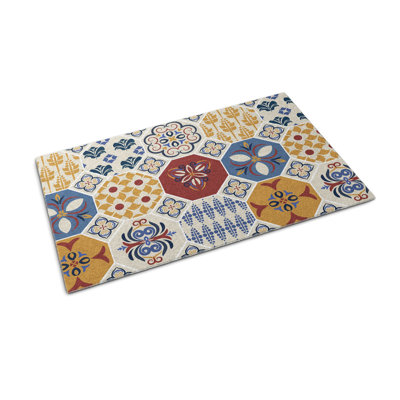 Non-Slip Geometric Outdoor Doormat