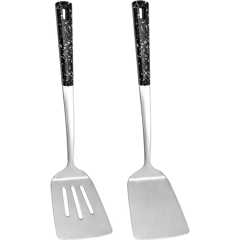 Ensemble de 2 spatules en acier inoxydable
