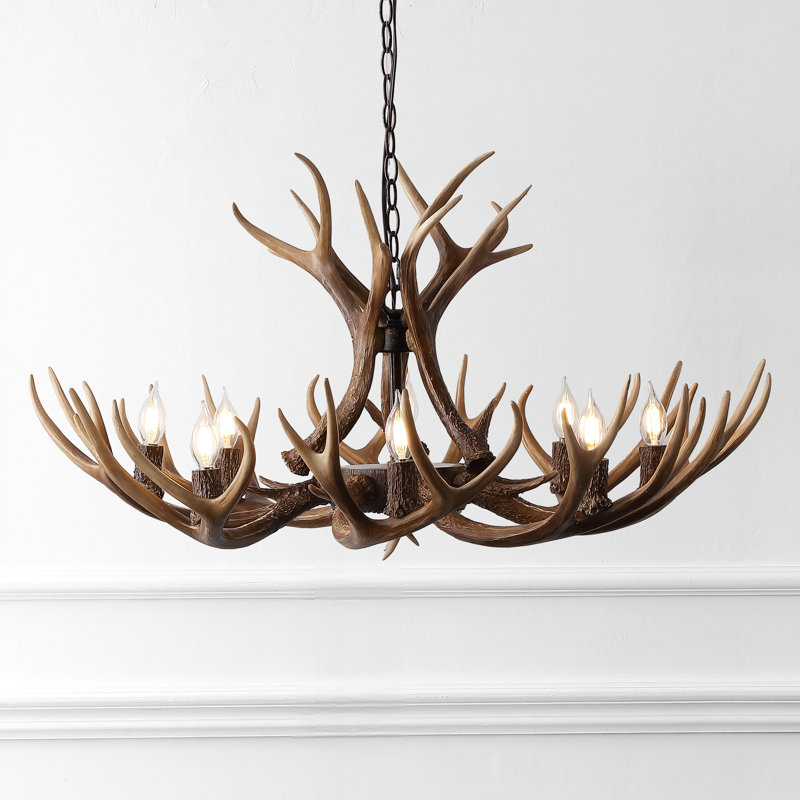 Lustre Rohrbach, Brun, 19" H x 36" W x 36" D