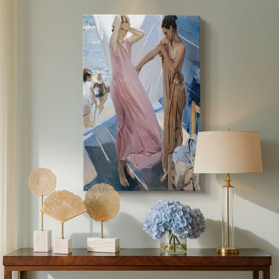 After Bathing, Valencia -Gallery Wrapped Canvas by Joaquín Sorolla