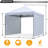 10 Ft. W X 10 Ft. D Easy Pop Up Canopy Tent With 2 Sidewalls-112319615
