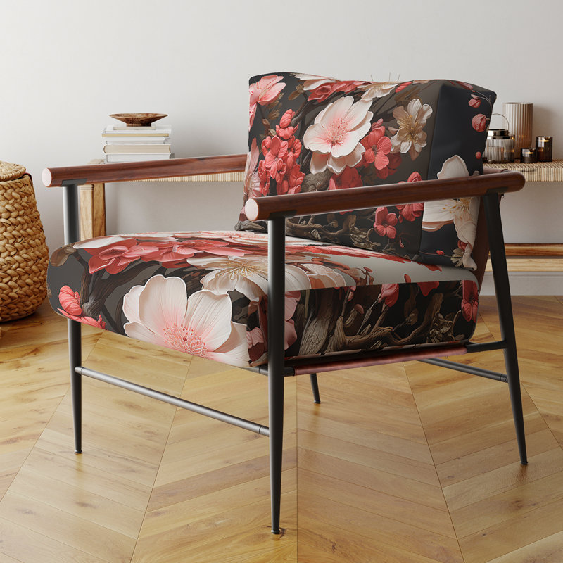Fauteuil d'appoint Curtisville - Apple Blossom, Noir, noir, noir, noir