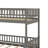 Full XL Over Queen Bunk Bed With Guardrails And Ladder-412027763
