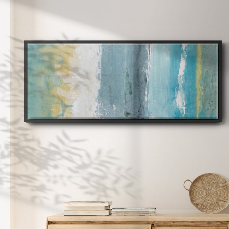Beach Walk I- Framed Canvas