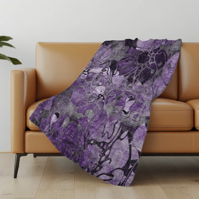 Jeté en sherpa floral Addison