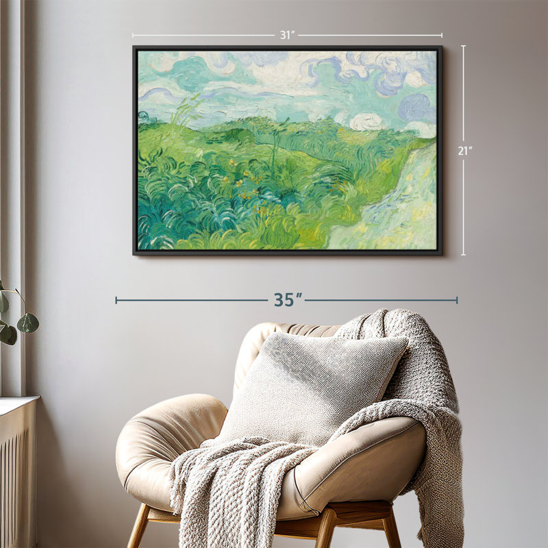 " Green Wheat Fields ", 31" H x 21" W
