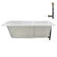 Baignoire de trempage en acrylique 60 po x 32 po, drain inclus-97544481