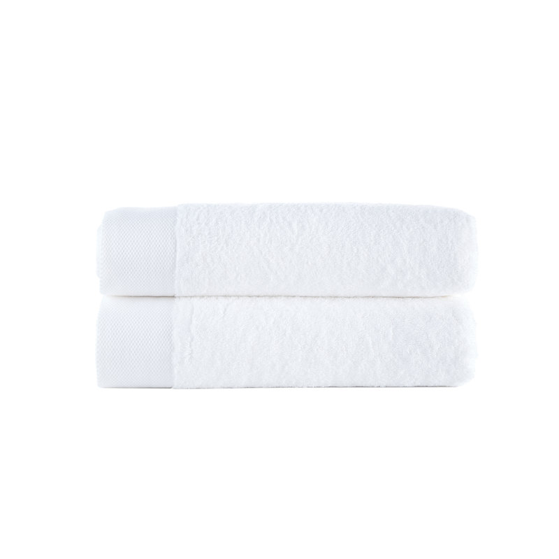 Turkish Cotton Plush Bath Sheet, White