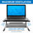 Mount-It! Two Tier Desk Organizer Riser, Monitor Stand with Keyboard Storage Shelf and 2 Shelves
