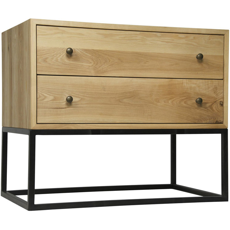 Downtown Solid Wood Top 2 - Drawer End Table