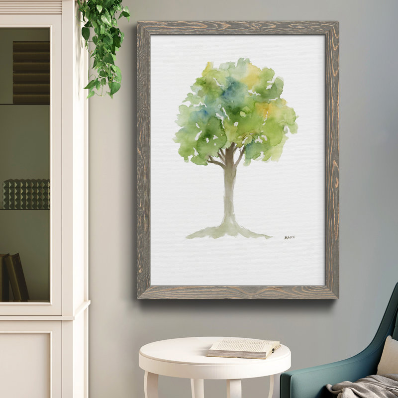 L’arbre III - Impression sur papier encadré, Papier gris, H 31,5 po x l 23,5 po x P 1,5 po
