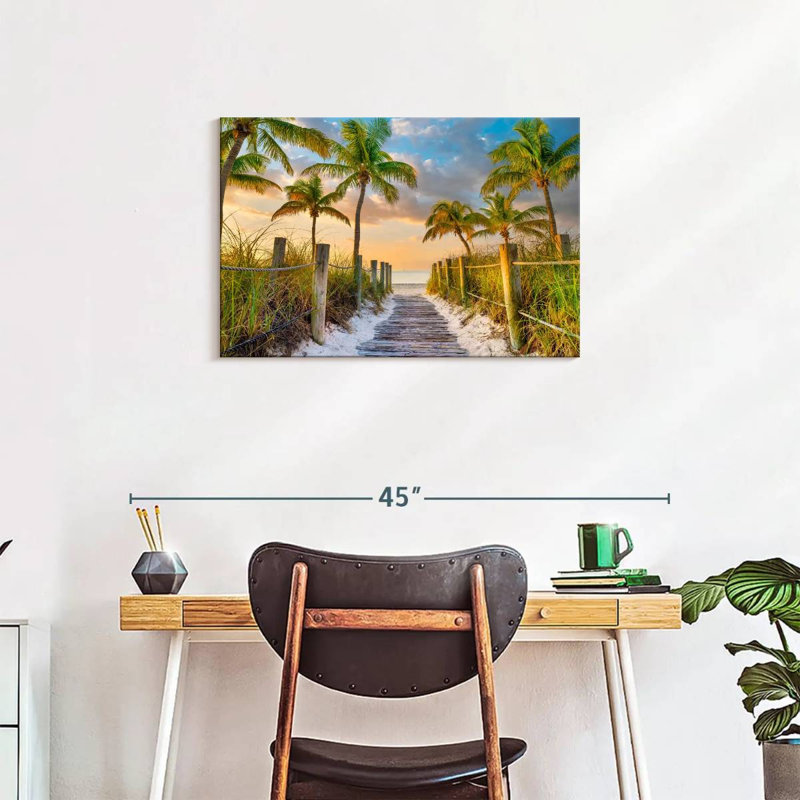 Ravi Tropical Beach Sunrise Key West FL, 20" H x 30" W