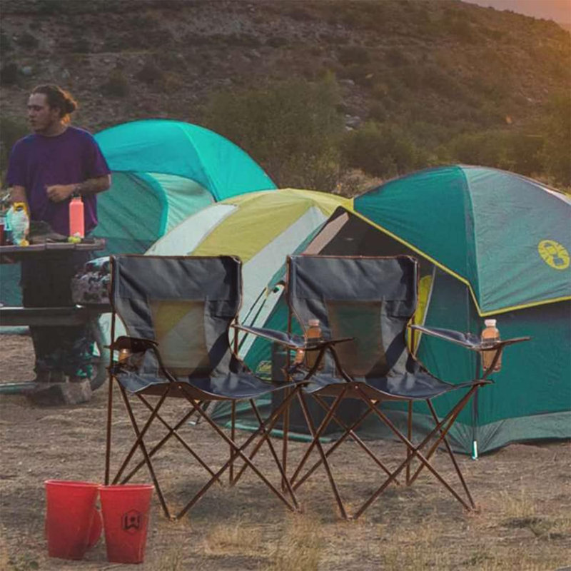 Folden Folding Camping Chair, Black