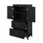Armoire de rangement pour salle de bain, unité de rangement pour salle de bain, armoire autoportante avec 2 tiroirs et 2 portes, tablette réglable-1846059453
