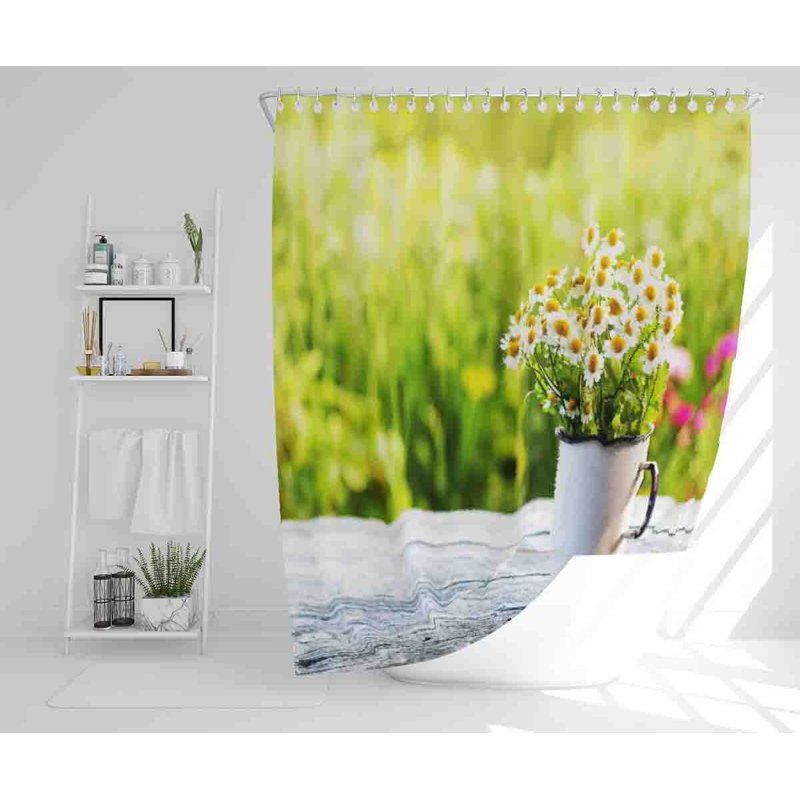 Moriceau 13 Piece Polyester Shower Curtain Set