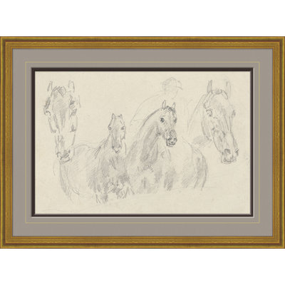 «Four Horses, Sawrey Gilpin», reproduction d'art encadrée