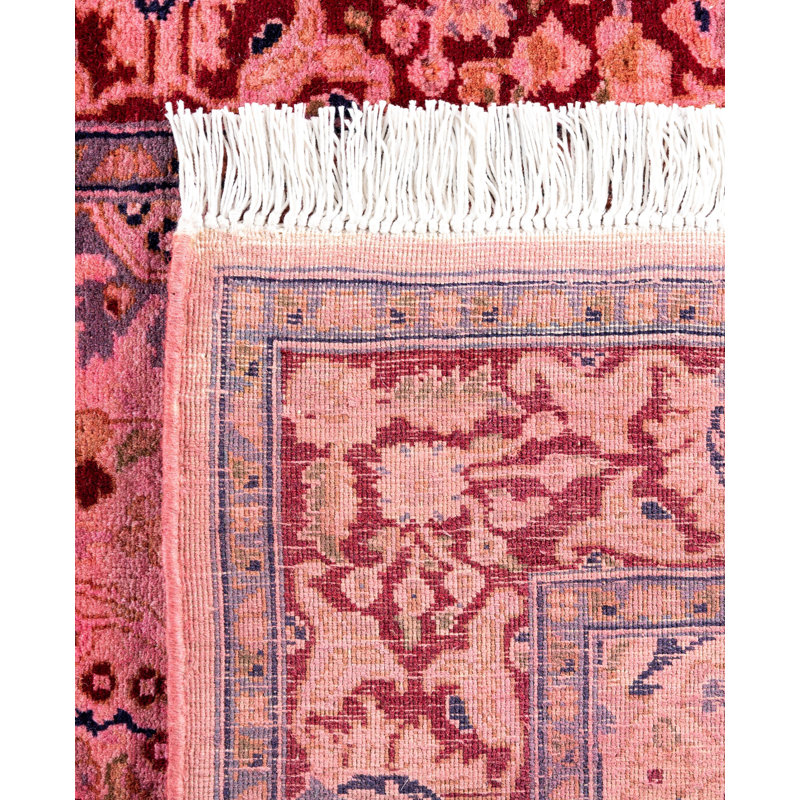 Overdyed One-of-a-Kind 2' 7" X 18' 1" Hand Knotted Area Rug
