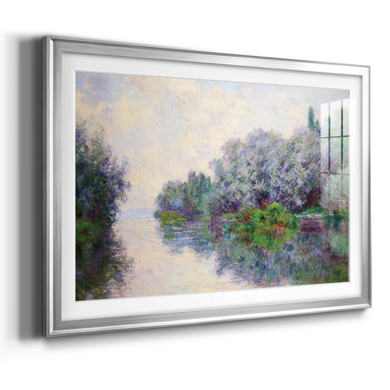 La seine près de Giverny 02, 1885, Argent, H 27 po x l 39 po x P 1,5 po