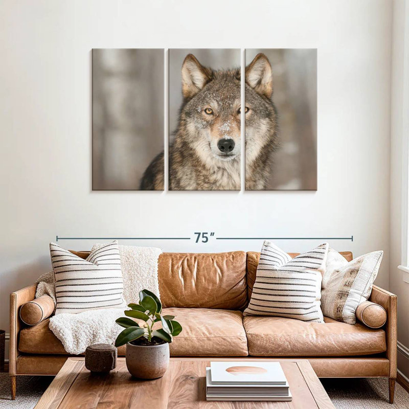 Gray Wolf Stare, 36" H x 57" W