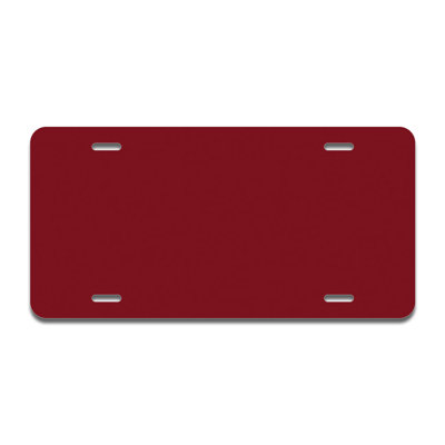 Solid Burgundy Aluminum Licence Plate| Licence Plate 12" X 6"