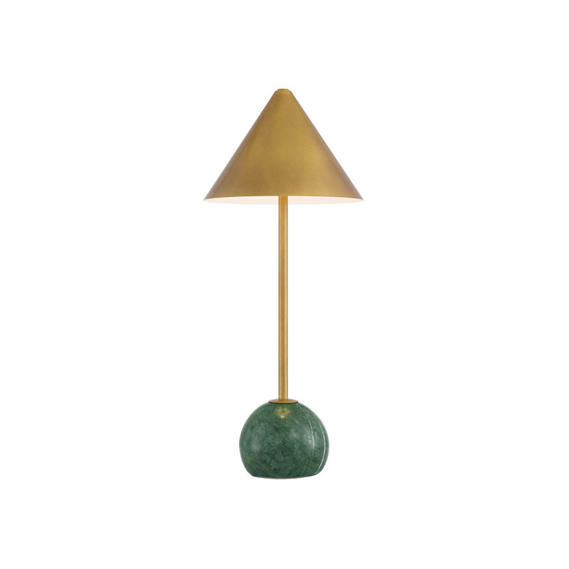 Journey Green & Brass Cordless Table Lamp