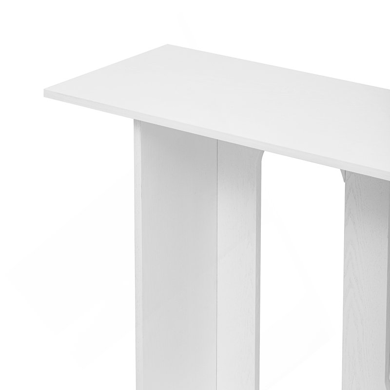 Console moderne avec placage en frêne, White