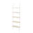 Corle 72" H x 24" W x 12" D 5-Tier Ladder Iron Bookcase Chalk White-675821450