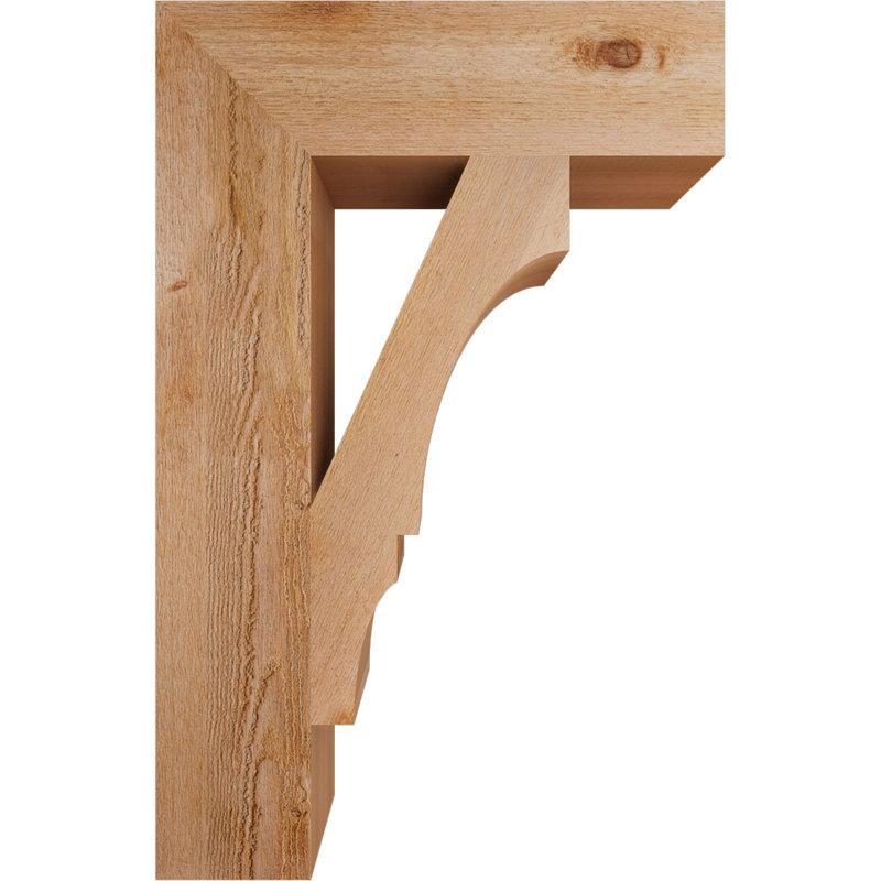 Support de bloc Balboa, Cèdre rouge de l'Ouest brut, L 6 po x P 22 po x H 34 po