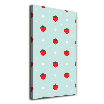 Strawberries - Wrapped Canvas Print