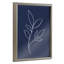 Art mural en verre encadré moderne bleu botanique 3 par The Creative Bunch Studio-1020297193