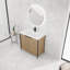 Meuble-lavabo autoportant avec lavabo en résine