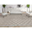 Wool Geometric Area Rug in Gray