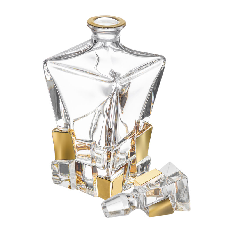 Verre à vin 28 oz Goodwater Carafe à whisky, Or