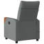  Fauteuil inclinable de massage en tissu gris foncé-1229179251