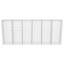 150cm H x 300cm W Silver Metal Gabion Wall