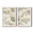 Toile avec cadre blanc