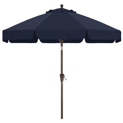 9’ Olefin Market Umbrella with Scalloped Valance and Tilt
